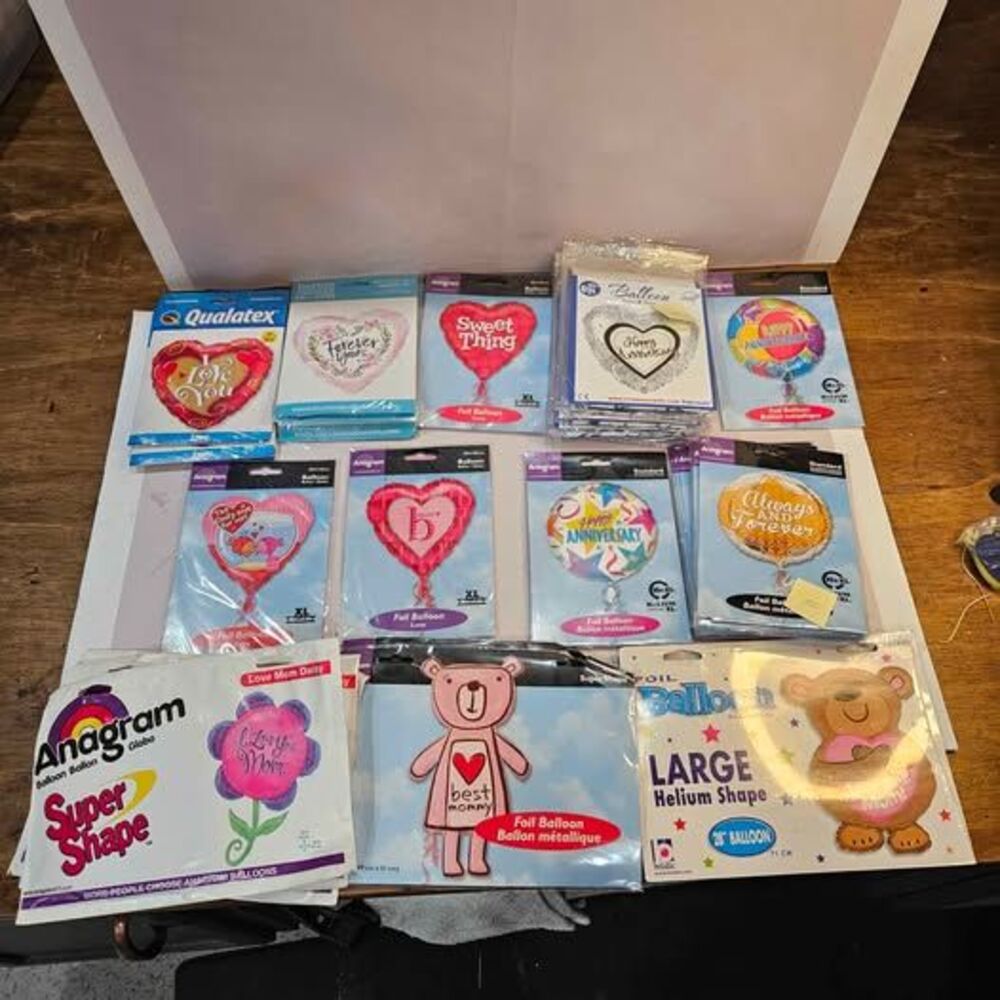 Anagram, Qualatex, and Betallic Foil mylar Balloon Lot